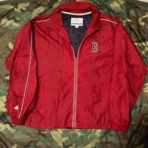 Majestic mlb Boston Red Sox windbreaker vtg 00's size M/25.5